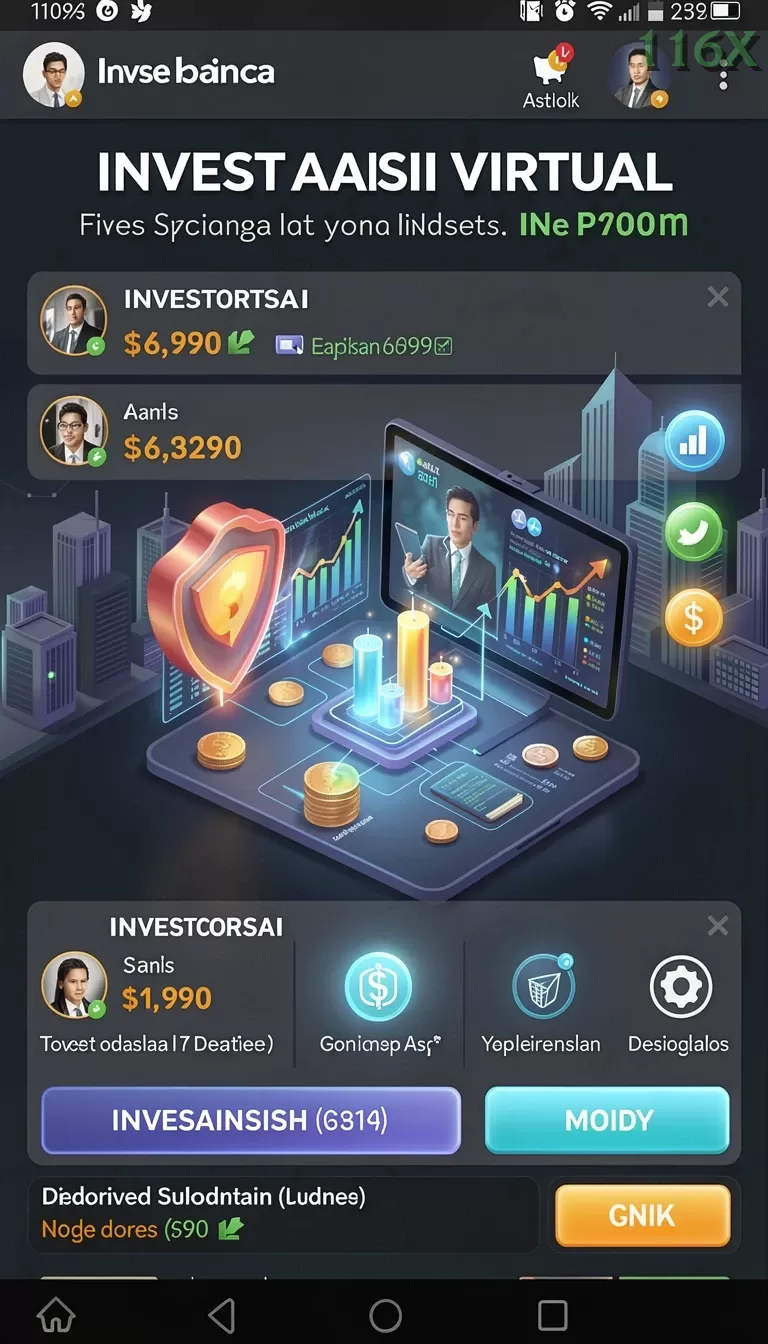 Cuplikan layar GG999 — menu navigasi